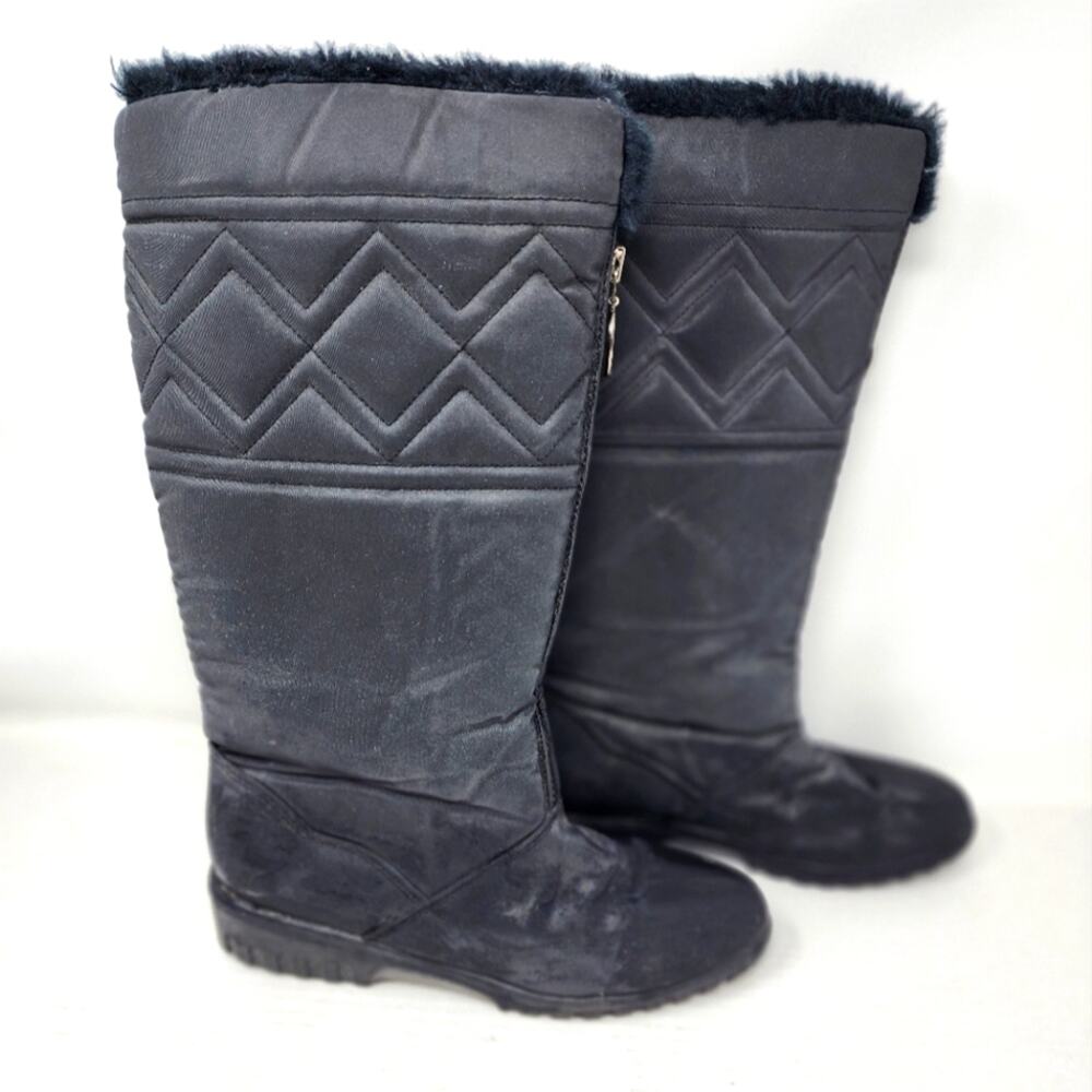 Danexx Snow Boots Winter Rain Faux Fur Lined Full Zipper Womens‎ Size 8